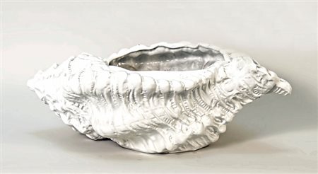 CACHEPOT IN CERAMICA - CERAMIC CACHE-POT modellato come una grande conchiglia...