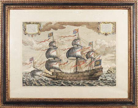 DA JHON PAYNE VELIERO - THE SOVEREIGN OF THE SEAS incisione - engraving, in...