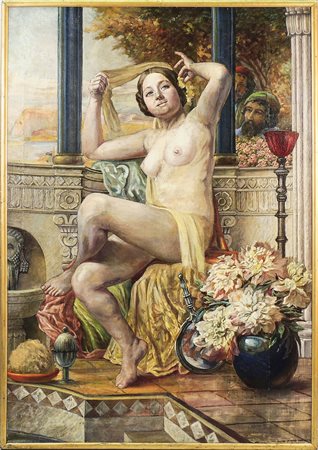 SUSANNA E I VECCHIONI inizio del XX secolo - beginning of 20th Century olio...