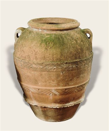 GRANDE ORCIO IN TERRACOTTA - LARGE TERRACOTTA GARDEN VASE h cm 90