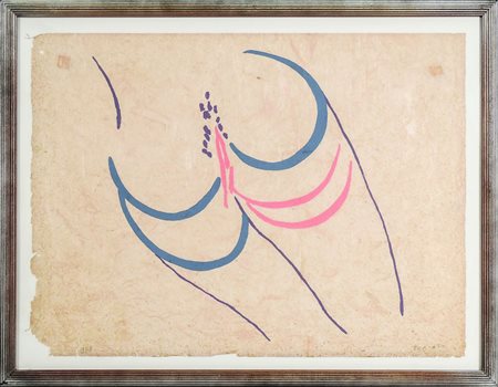 GIULIO TURCATO (1912-1995) Senza Titolo - Untitled serigrafia su carta di...