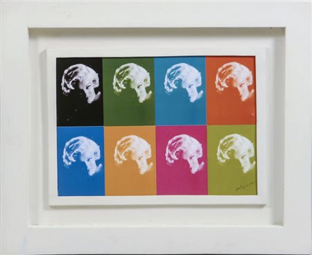 MALIPIERO Marylin 2010 collage, firmato e datato, in cornice cm 20x28