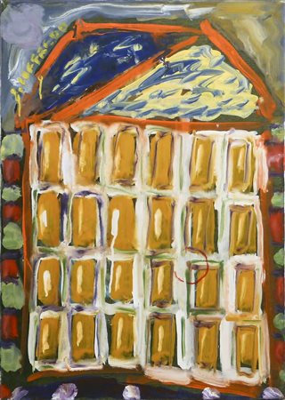SILVIO LOFFREDO (1920-2013) Battistero - Baptistry olio su tela - oil on...