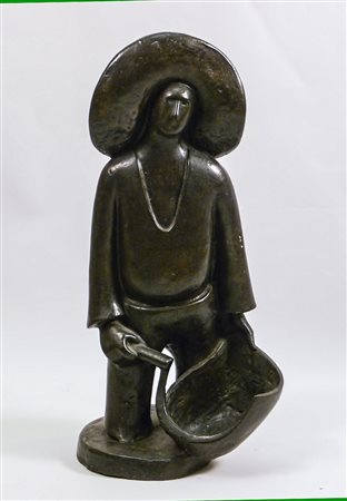 FRANCO GIANNONI Contadino - Farmer scultura in bronzo - bronze, firmato e...