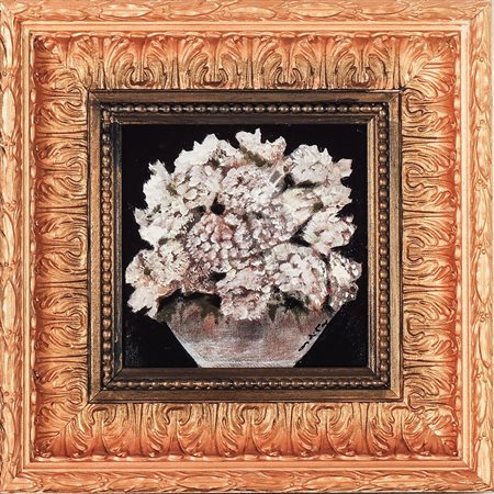 ANNA MARIA DI VOLO Vaso con fiori 2014 - Flowers in a Vase olio su tela - oil...