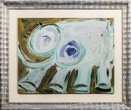 SILVIO LOFFREDO (1920-2013) Elefante - Elephant, olio su tela applicata a...