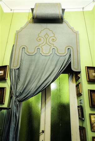 BALDACCHINO IN TESSUTO COLOR CARTA DA ZUCCHERO - FABRIC CANOPY FOR BED...