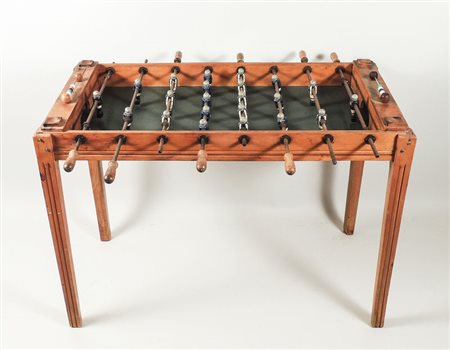 CALCIO BALILLA IN FAGGIO - BEECHWOOD TABLE FOOTBALL Anni Cinquanta - 1950s...