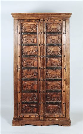 ARMADIO IN LEGNO ESOTICO - EXOTIC WOODEN WARDROBE Artigianato orientale -...