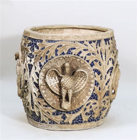 GRANDE CONCA IN TERRACOTTA - LARGE TERRACOTTA BOWL Manifattura di Signa, Anni...