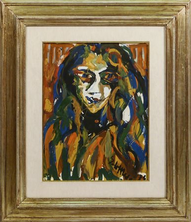 SILVIO LOFFREDO (1920-2013) Ritratto femminile - Female Portrait olio su...
