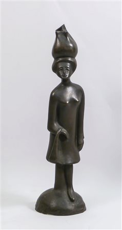 FRANCO GIANNONI Contadina- Country Woman scultura in bronzo - bronze, es 2/6,...