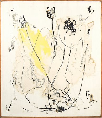 ALBINO GALVANO (1907-1991) Fiori Anni Sessanta - Flowers 60s olio su tela -...