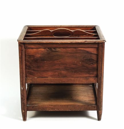 PORTARIVISTE IN NOCE - WALNUT MAGAZINE RACK fine del XIX secolo - late 19th...