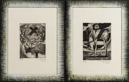 SILVIO LOFFREDO (1920-2013) Composizioni - Compositions due incisioni - two...