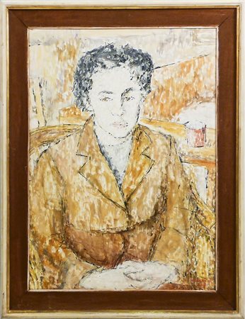 BRUNO ROSAI (1912-1986) Ritratto 1955 - Portrait olio su tela - oil on...