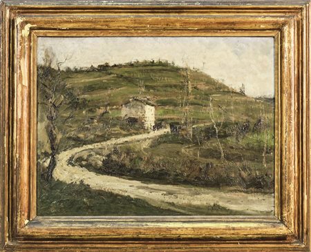 EMILIO MARTELLI (XX secolo) Casetta solitaria (Grassina) 1940 - Grassina View...