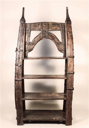 ÉTAGÈRE RUSTICA IN LEGNO TENERO - SOFTWOOD ETAGERE Artigianato indiano -...
