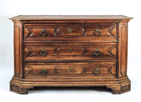 CASSETTONE IN NOCE - WALNUT CHEST OF DRAWERS XVII secolo - 17th Century...