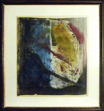 COMPOSIZIONE ASTRATTA - ABSTRACT COMPOSITION tecnica mista su carta - mixed...