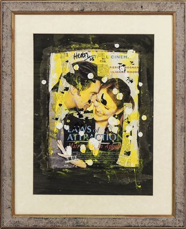 HECTOR & HECTOR PIERCE Moore 2006 tecnica mista e collage su tavoletta -...