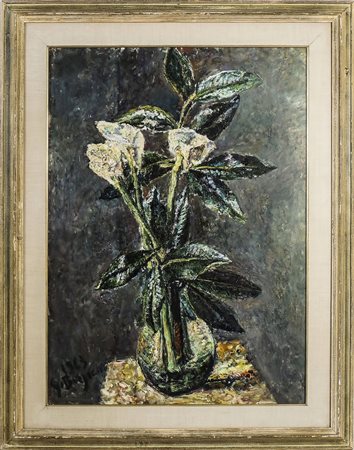 GUIDO BORGIANNI (1915-2011) Calle 1963 olio su tela - oil on canvas, firmato...