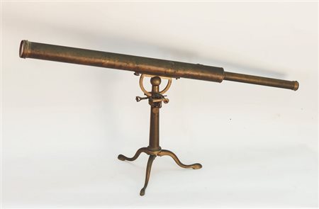 TELESCOPIO IN OTTONE - BRASS TELESCOPE GILBERT, Wright & Hooke, London...
