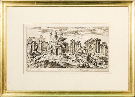 ETIENNE DUPERAC (1525-1604) Vestigia delle Terme di Tito - Ruins of Terme di...