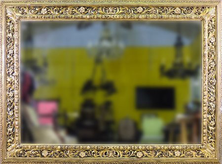 GRANDE SPECCHIERA IN LEGNO INTAGLIATO E DORATO - LARGE GILTWOOD MIRROR inizio...