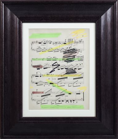 GIUSEPPE CHIARI (1926-2007) Composizione con spartito - Composition with...