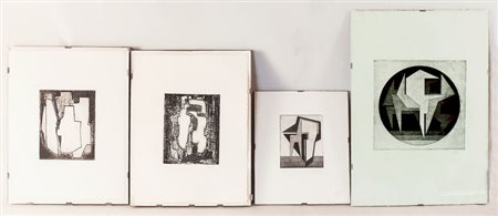 GUALTIERO NATIVI (1921-1999) Composizioni geometriche - Geometric...