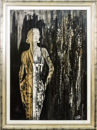 ANDREA STELLA Composizione con figura femminile - Composition with Female...