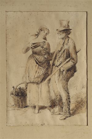 R. Gatti IL BEONE China e acquerello su carta, cm. 27x20