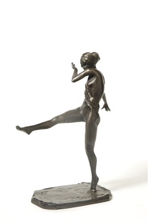 Paolo Troubetzkoy (Verbania, 1866 - Pallanza, 1938) BALLERINA Bronzo, cm. h....