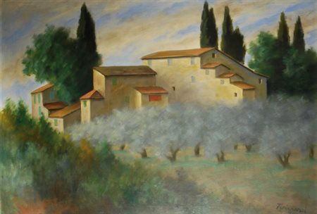 Nino Tirinnanzi (Greve in Chianti, 1923 - 2002) PAESAGGIO, 1987 Olio su tela,...
