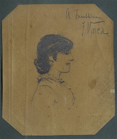 Francesco Vinea (Forli’, 1845 - Firenze, 1902) PROFILO DI GIOVINETTA...
