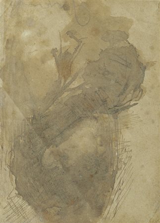 Pompeo Mariani (Monza, 1857 - Bordighera, 1927) PROFILO Matita e acquarello...