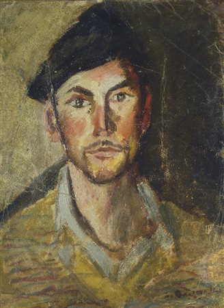 Guido Borgianni (New York, 1915 - Firenze, 2011) LADRO DI POLLI, 1947 Olio su...