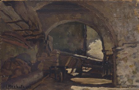 Luigi Michelacci (Meldola, 1879 - Firenze, 1959) ARCO Olio su cartone, cm....