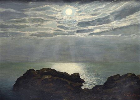 Vincenzo Ciardo (Gagliano del Capo (LE), 1894 - 1970) LUNA SUL MARE, 1911...