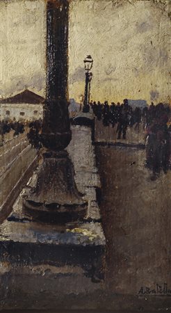 Attilio Pratella (Lugo di Romagna, 1856 - Napoli, 1949) SCORCIO DI NAPOLI...