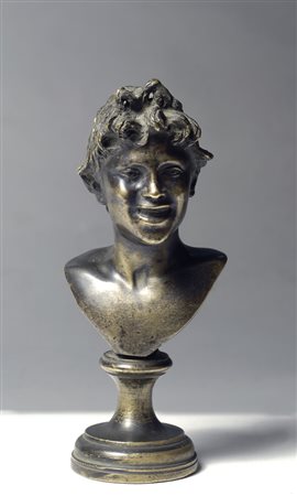 Vincenzo Gemito (Napoli, 1852 - 1929) VOLTO Bronzo, cm. h. 17 Firma sul retro.