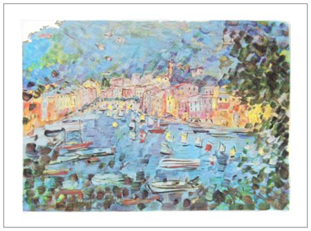 MICHELE CASCELLA Ortona 1892 – Milano 1989 Senza titolo Litografia a colori...