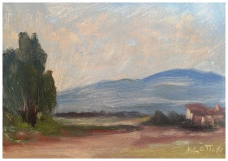 ITALO LOTTI Pisa 1912 – 2009 Senza titolo 1971 Olio su faesite 15,5 x 23....