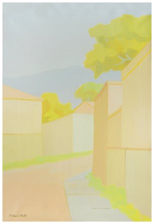 MARIO BENEDETTI Terni 1938 Senza titolo Olio su tela 60 x 40. Firma in b. a...