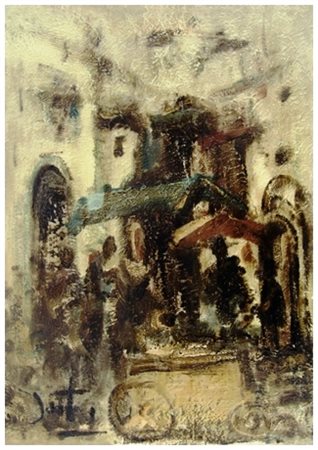 ALVARO DANTI Livorno 1911 – 1985 Senza titolo Olio su tavola 40 x 30. Firma...