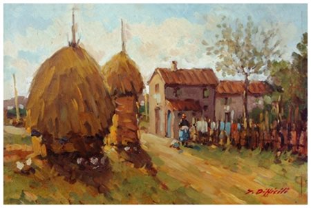 SERGIO DIFFICILI Antignano 1925 – 2007 Senza titolo Olio su faesite 20 x 30....