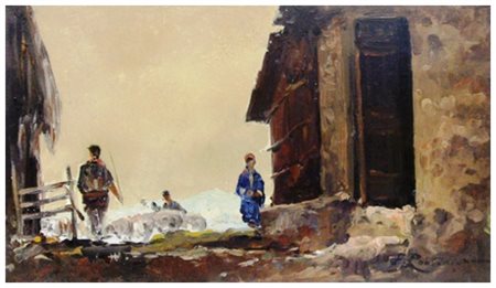 FERRUCCIO RONTINI Firenze 1893 – Livorno 1964 Senza titolo XVII (1939) Olio...