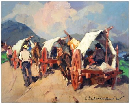 CARLO DOMENICI Livorno 1898 – Valdana di Portoferraio 1981 Senza titolo Olio...