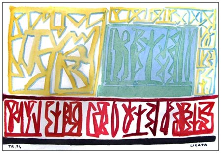 RICCARDO LICATA Torino 1929 – Venezia 2014 Senza titolo 1994 Acquerello su...